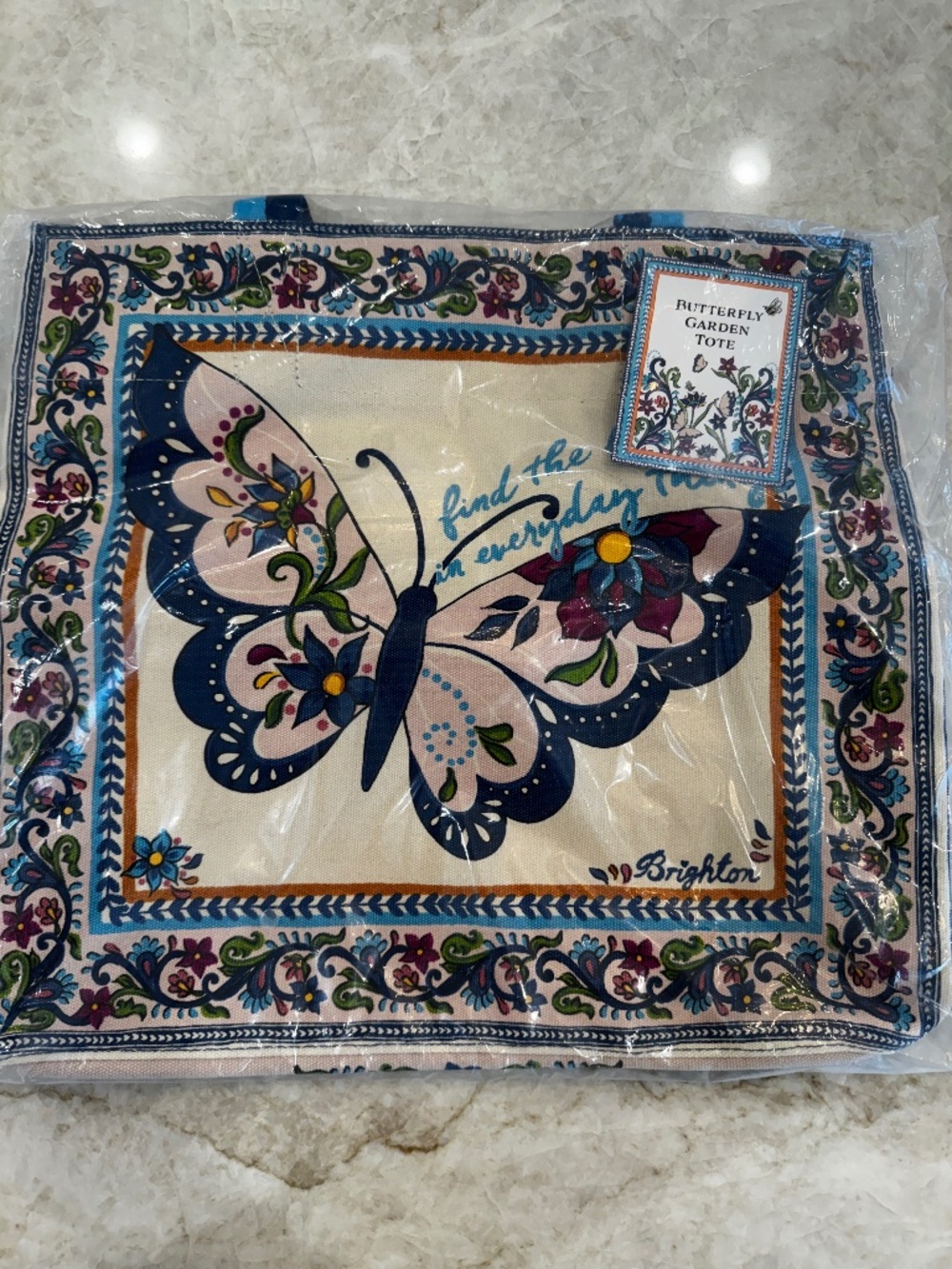 Brighton Butterfly Garden Canvas Tote